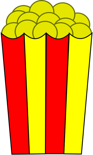 Popcorn vektor ilustrasi