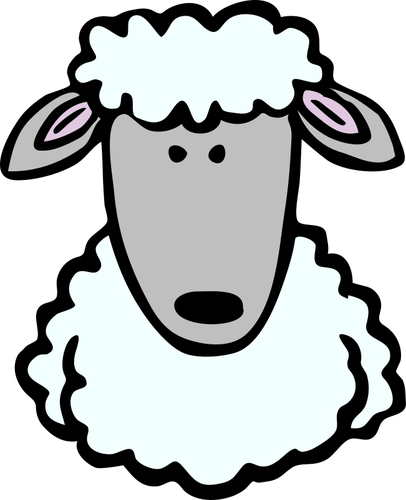 Dibujo simple de ovejas