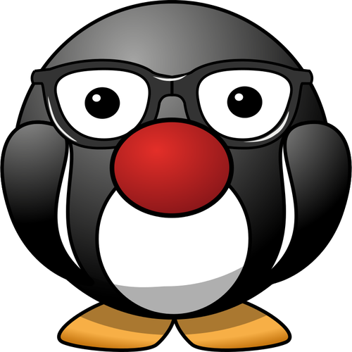 Chunky iMage vectorielle de mascotte pingouin