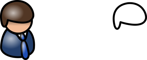 Vector Illustrasjon av skinnende blÃ¥tt og brunt bruker profil ikon