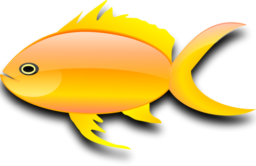 Vektor-Bild glÃ¤nzend gold Fische