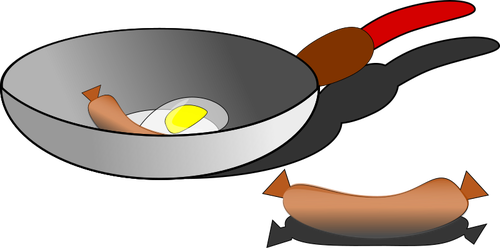 Eggs and sausages