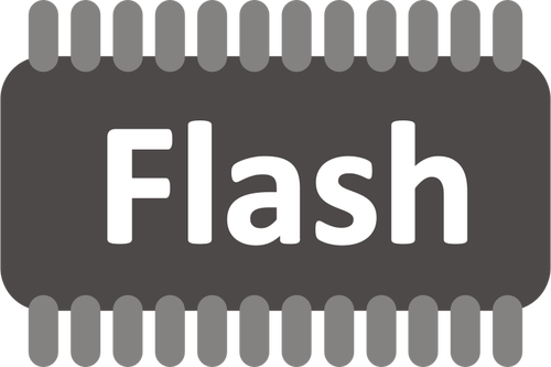 Flash-Speicher-Vektor-Bild