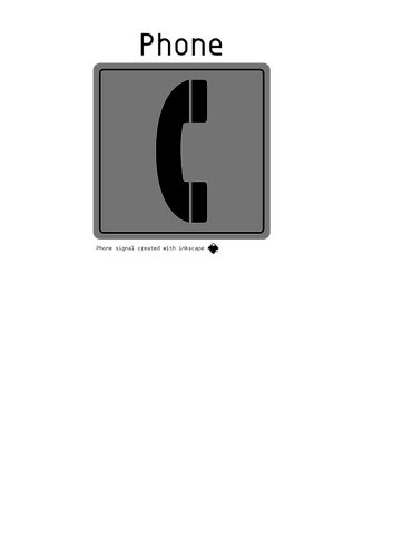 Vektor-Bild Telefon Zeichen