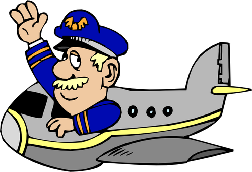 VektorovÃ© kreslenÃ­ pilot letadla
