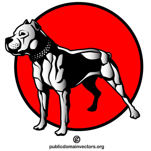 Pit bull perro vector imÃ¡genes prediseÃ±adas