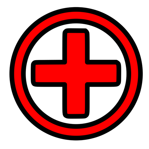 Dibujo vectorial de icono de primeros auxilios