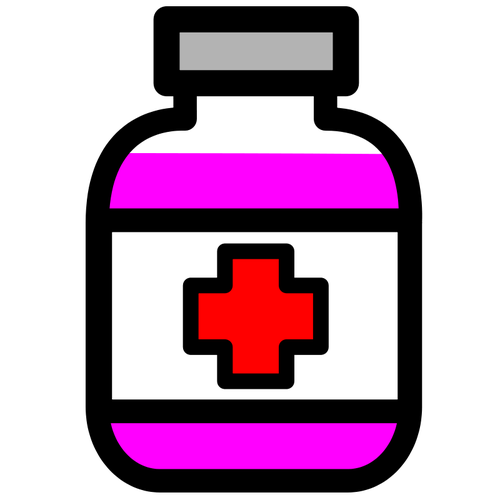 Medizin-Container-Vektor-Bild