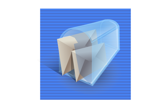 Fond albastru poÅŸtÄƒ cutie calculator pictogramÄƒ vectorul imagine