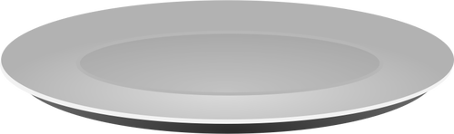 Image clipart vectoriel du plateau de plaine en niveaux de gris