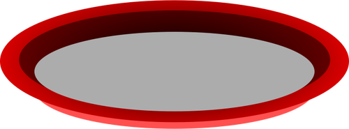 Grafika wektorowa czerwony metalowej tacy