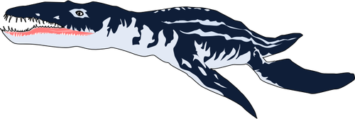 Clipart vectorial de pliosaurus