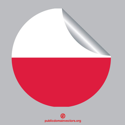 Naklejka z flagÄ… Polski