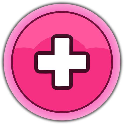 Pink plus button