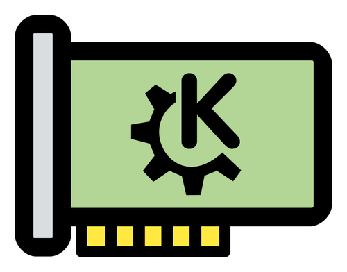 Vektorzeichnende der primÃ¤ren Hardware-KDE-Symbol