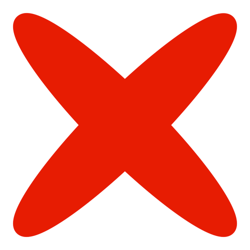 Red remove symbol