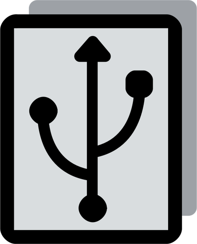 Wtyczki USB, poÅ‚Ä…czenie etykieta grafika wektorowa