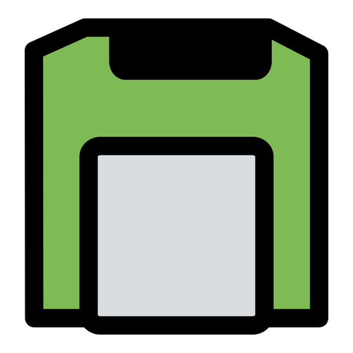 GrÃ¼n-floppy-disk-Vektor-Bild