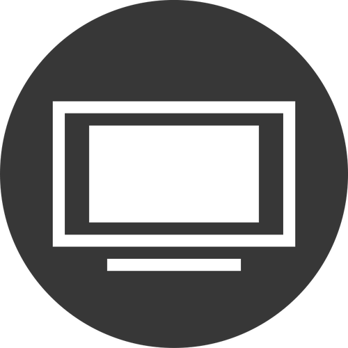 TV pictograma vector imagine