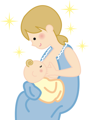 Mother and breastfeeding child