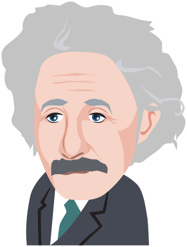 Image de dessin animÃ© de Albert Einstein