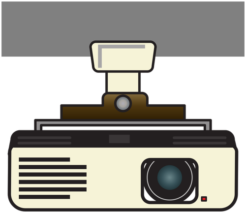 Imagen vectorial de proyector de video