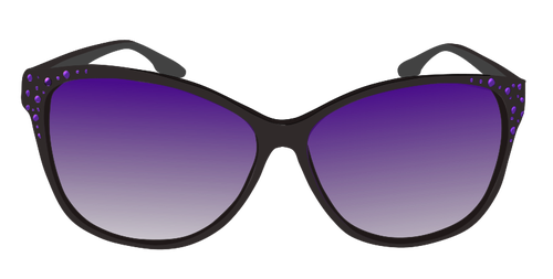 Gafas de sol pÃºrpura vector de la imagen