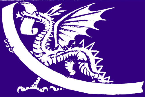 Imagine vectorialÄƒ violet Dragon