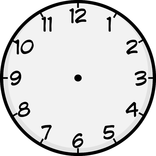 Clock face vector image