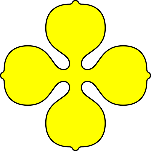 Bild der gelben Vierpass-Form