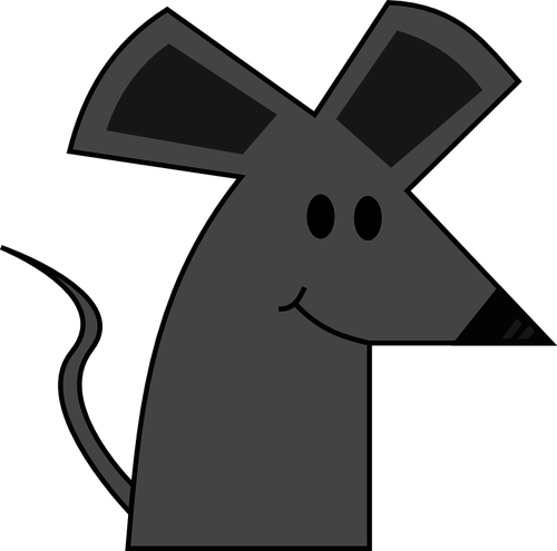 Åadny uÅ›miechajÄ…cy siÄ™ kreskÃ³wka mysz wektorowa