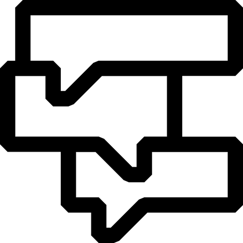 Discussie vector pictogram