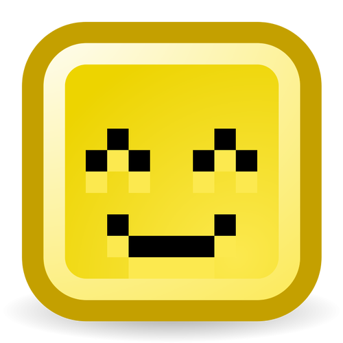 Happy smiley vector icon