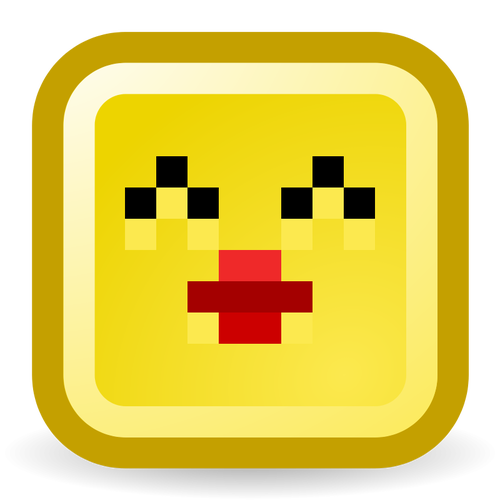 Sarut smiley vector icon