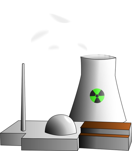Reaktor nuklir vektor gambar