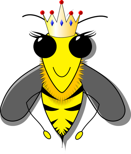 Imagem de vetor de abelha rainha