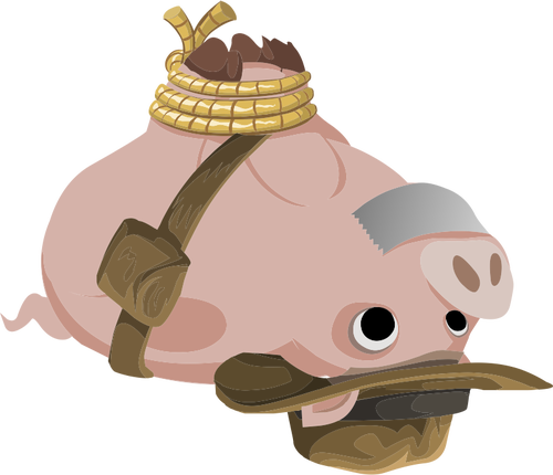 Vector illustration du cochon Ã  l