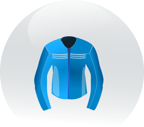 Blu racing in pelle giacca vector clip artt