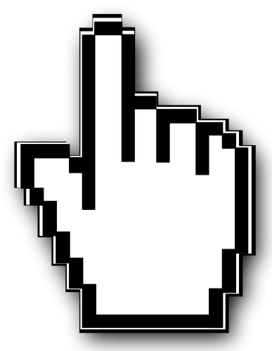 Cursor Hand-Symbol-Vektor-Bild