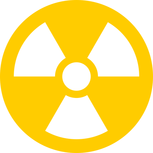 Radioaktivt gjennomsiktig ikon