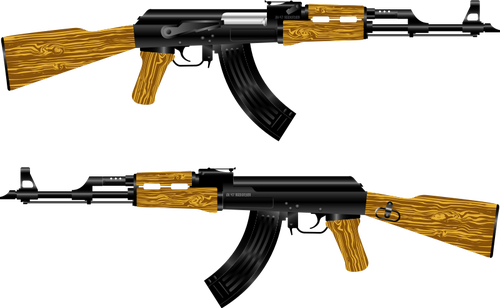 AK 47 Rifle Vector de la imagen