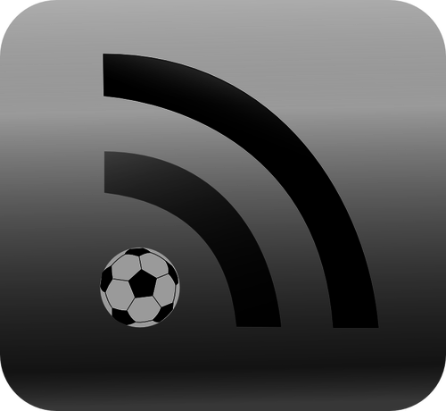 RSS-feed for sport nyheter vektor image