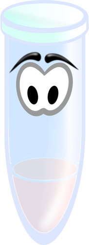 Vektor-Bild von Cartoon-Reagenzglas