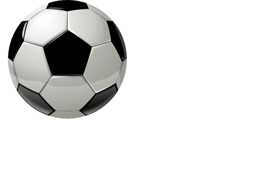 Desenho de bola de futebol sem sombra vetorial