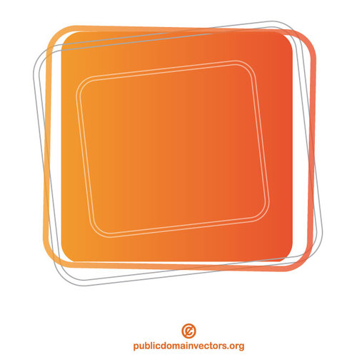Colore arancione a forma quadrata