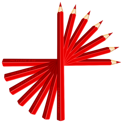 Red pencils
