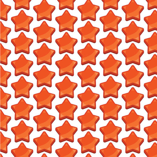 Red star seamless pattern