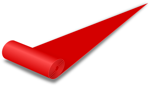 Disegno vettoriale di tappeto rosso