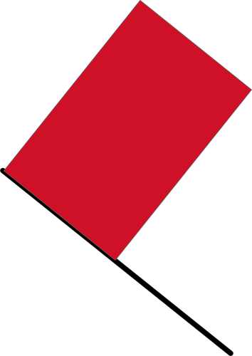 Red flag vector illustration