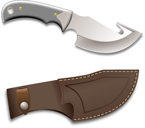 Hunter kniv vector illustrasjon.